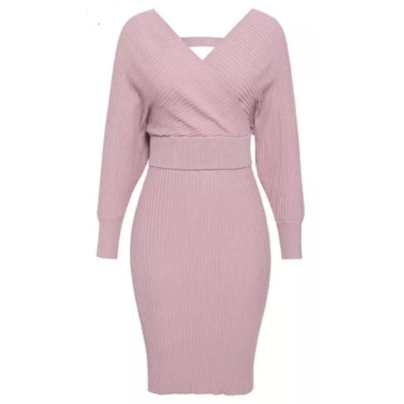 ❗ONE LEFT❗🆕️ 2 Piece Off Shoulder Sweater Dress💞 - Picture 2 of 8